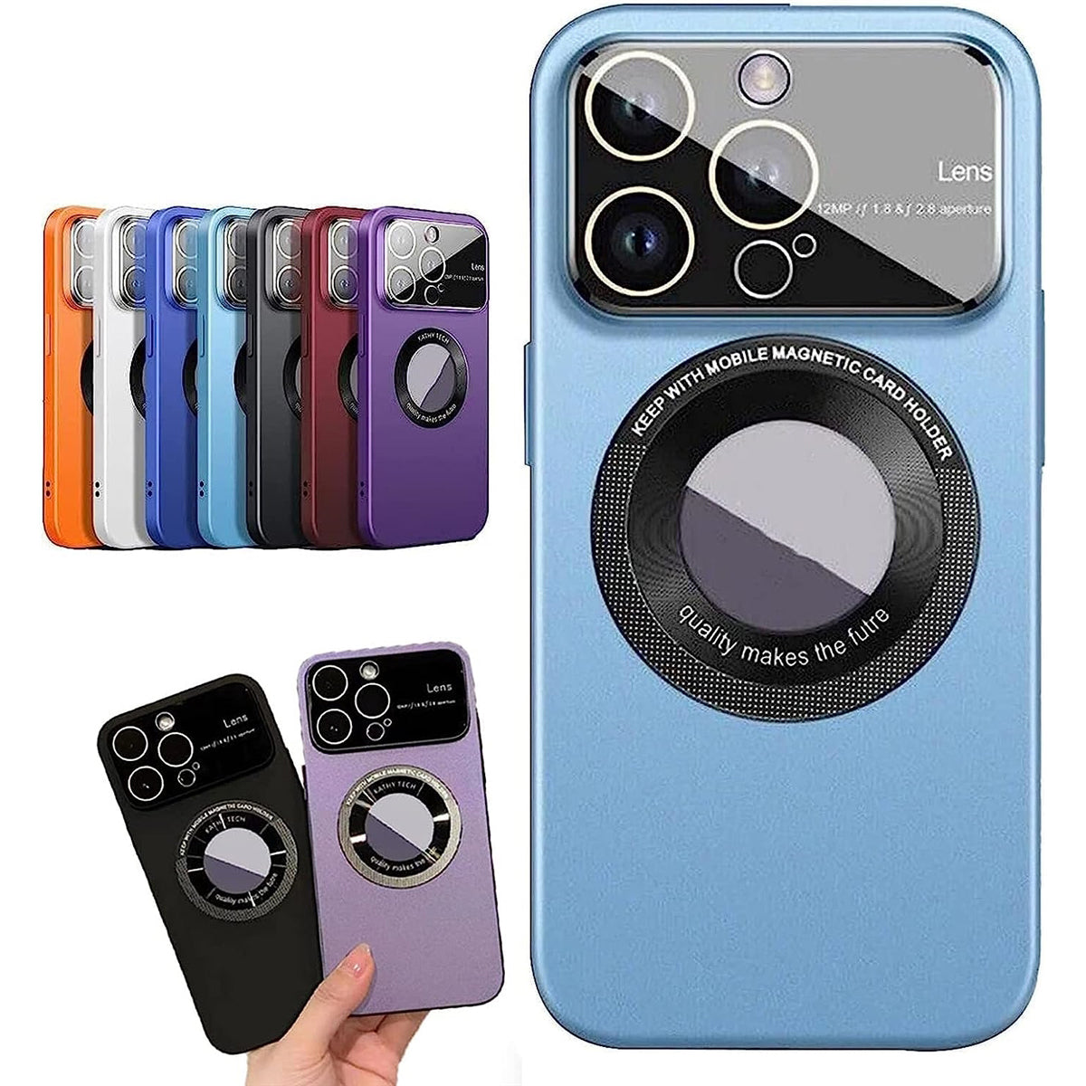 For Apple iPhone 11 YCADEN Lens Protection Magsafe Case Blue