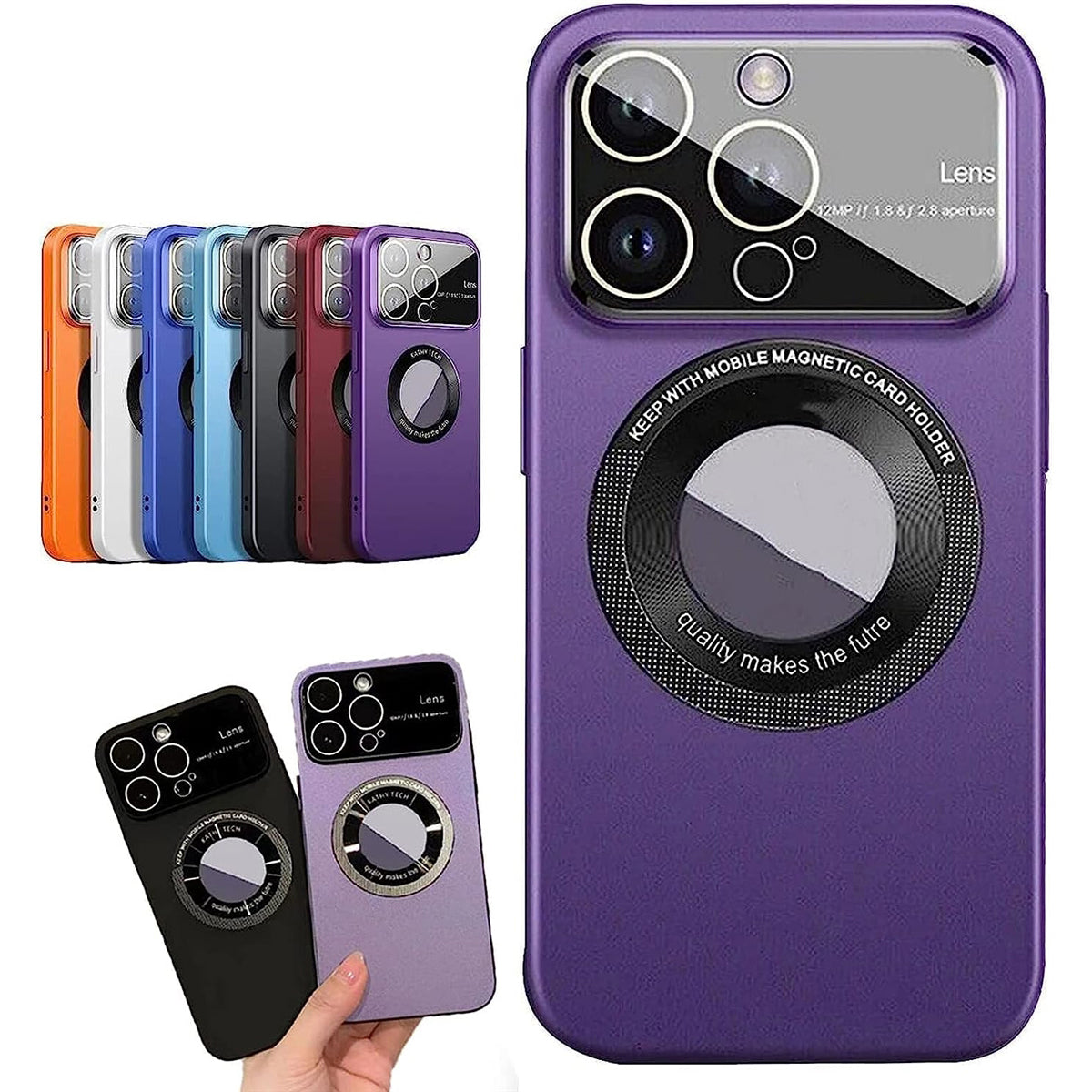 For Apple iPhone 11 YCADEN Lens Protection Magsafe Case Purple