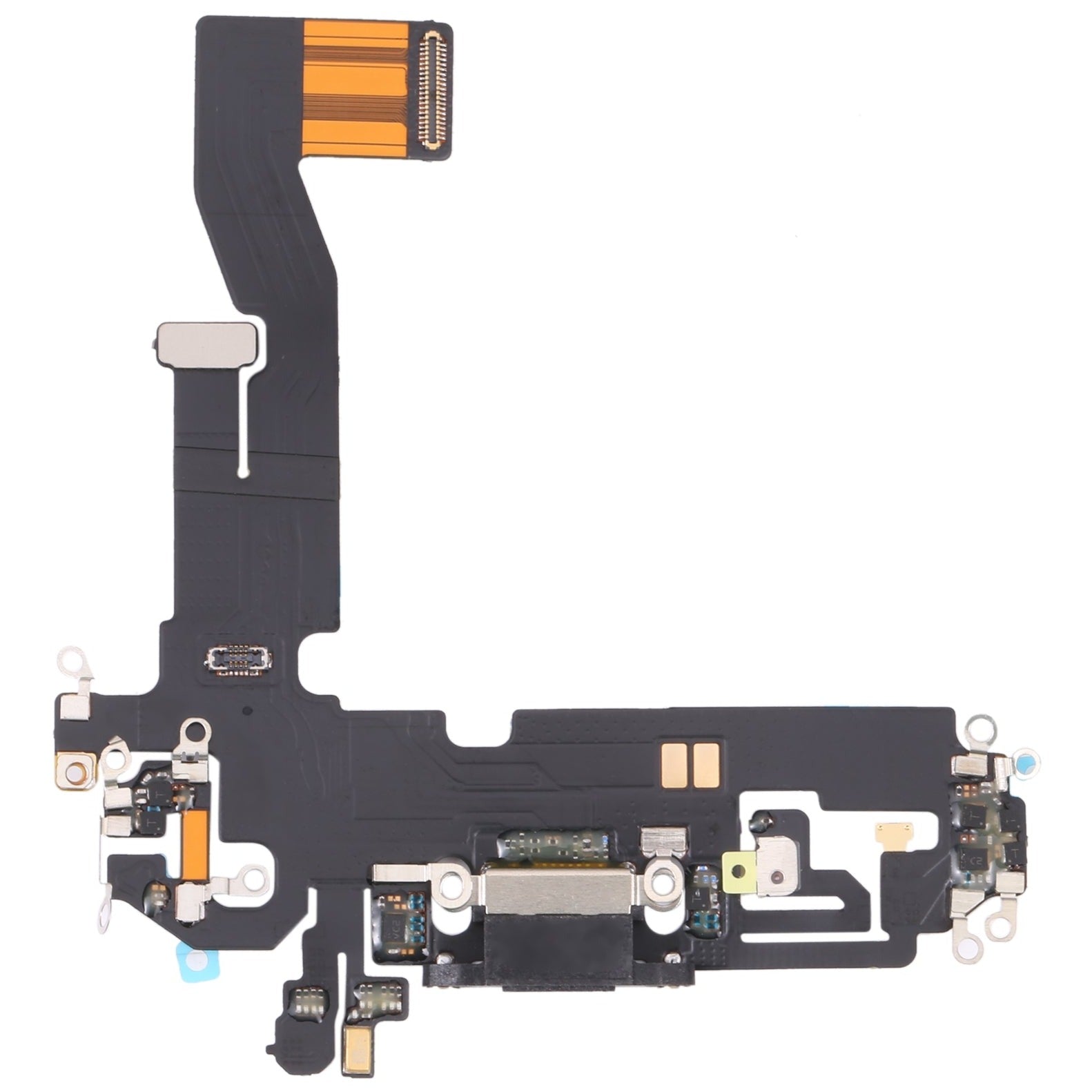 For Apple iPhone 12 Charging Port Flex Cable Replacement - Black-www.firsthelptech.ie