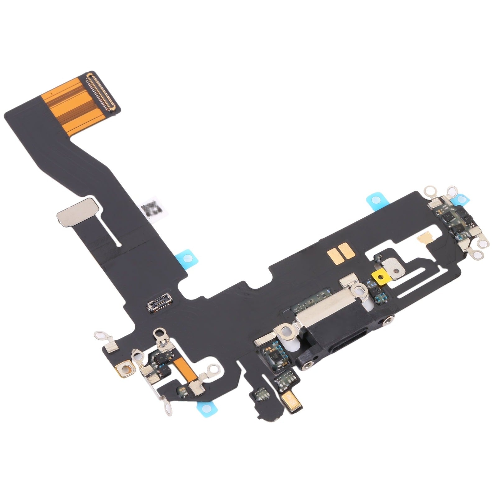 For Apple iPhone 12 Pro Charging Port Flex Cable Replacement - Black-www.firsthelptech.ie