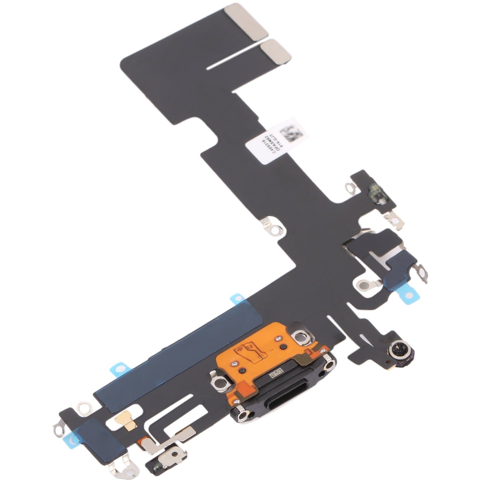 For Apple iPhone 13 Charging Port Flex Cable Replacement - Black-www.firsthelptech.ie