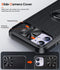 For Apple iPhone 13 Pro Max Autofocus Slide Camera Cover Ring Case Blue