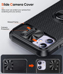 For Apple iPhone 13 Pro Max Autofocus Slide Camera Cover Ring Case Black