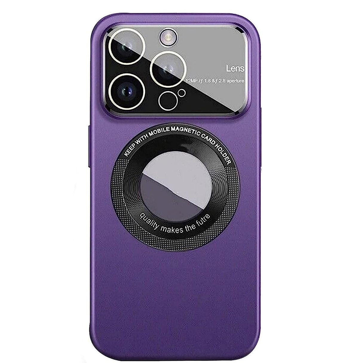 For Apple iPhone 13 YCADEN Lens Protection Magsafe Case Purple