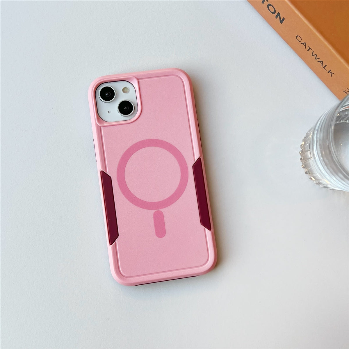 For Apple iPhone 14 Pro Max Magsafe Symmetry Exploiter Case Pink