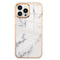 For Apple iPhone 14 Pro Premium Marble Case Classic White