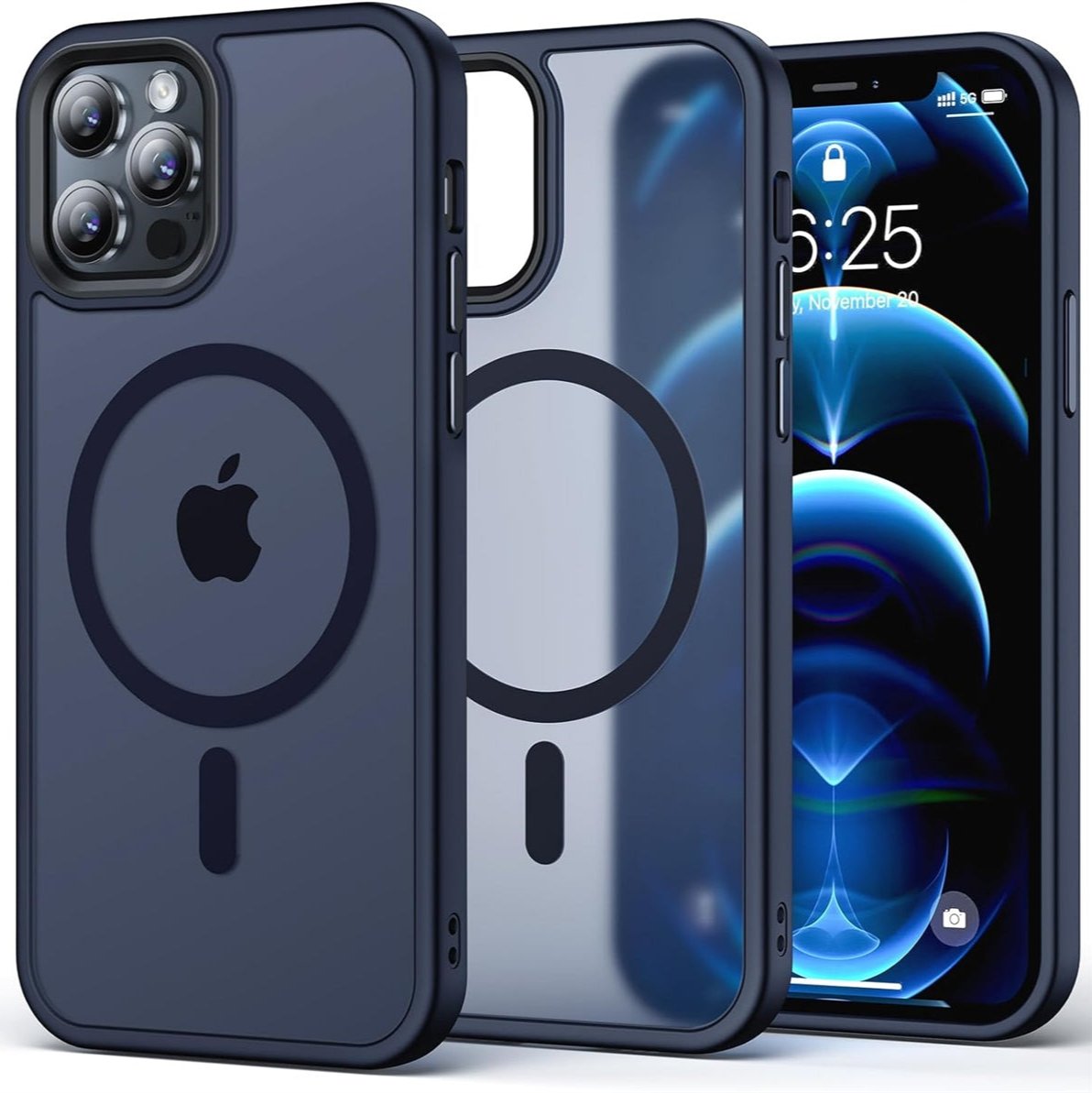 For Apple iPhone 11 Skin-Feel Magnetic Magsafe Case Blue