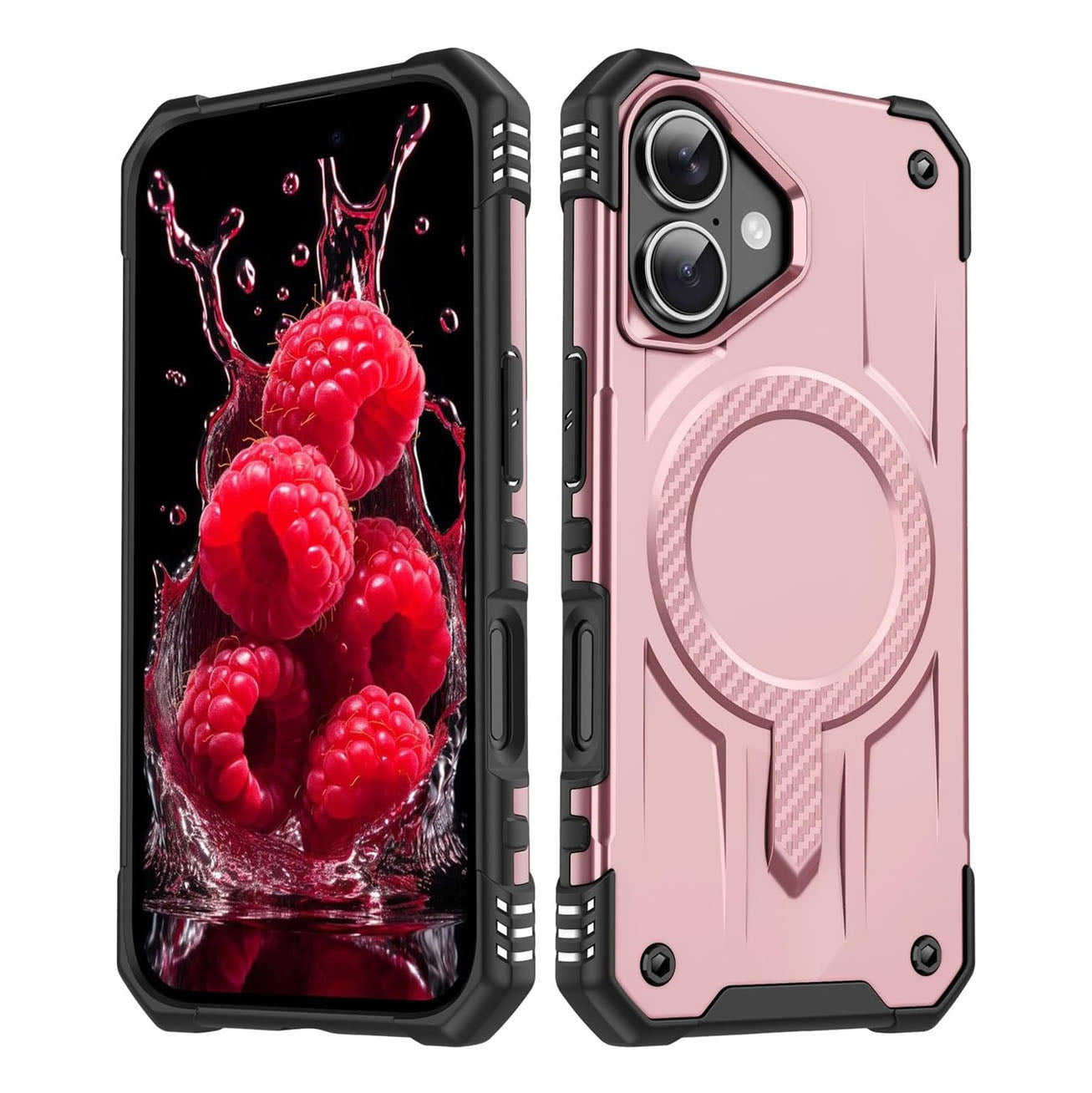 For Apple iPhone 16E Starship Magsafe Magnetic Case Rose Gold