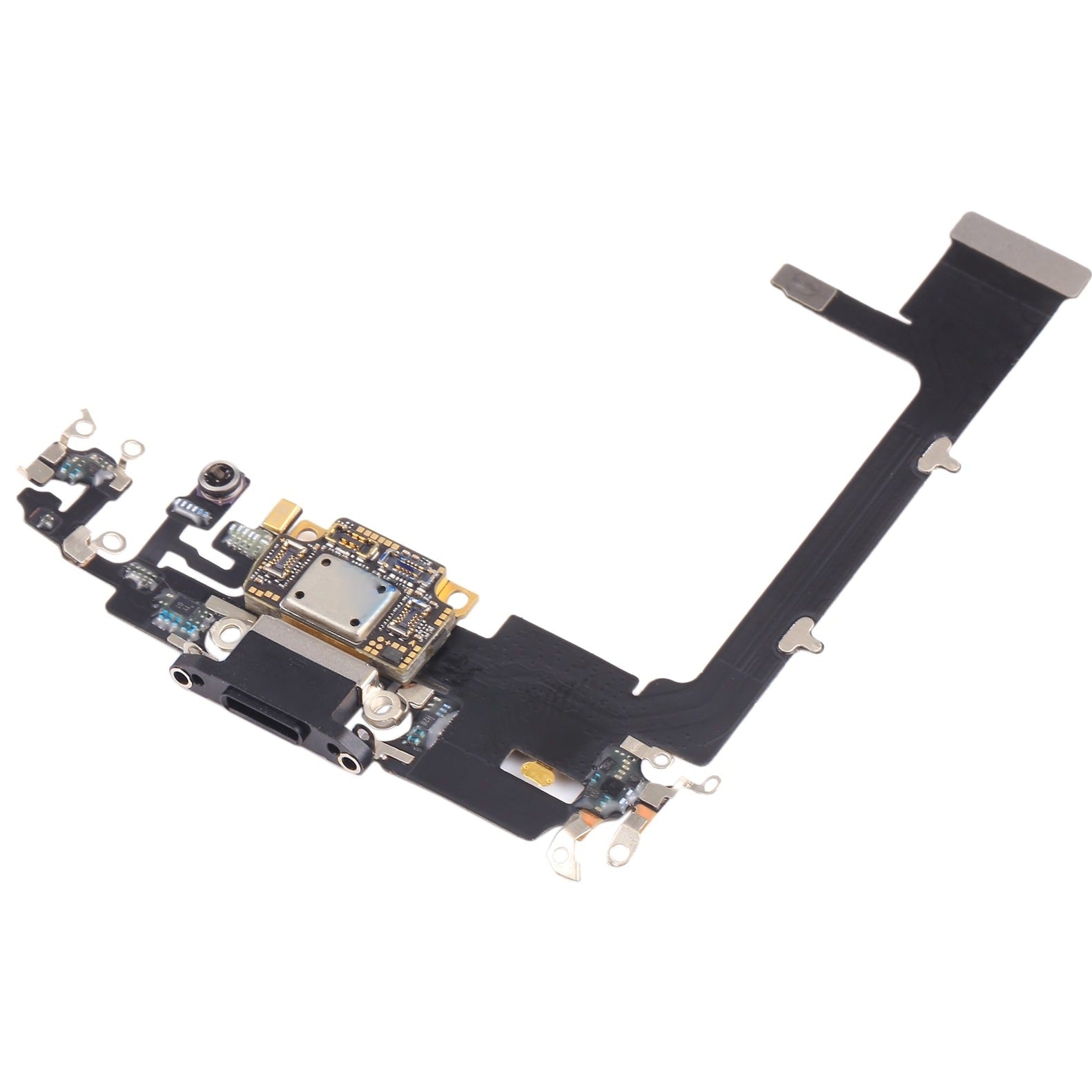 For Apple iPhone 11 Pro Charging Port Flex Cable Replacement - Black-www.firsthelptech.ie