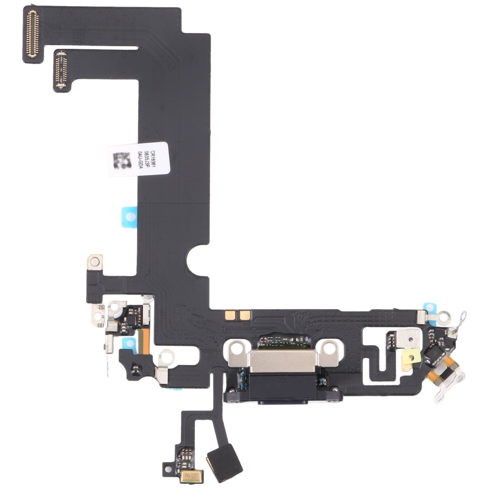 For Apple iPhone 12 Mini Charging Port Flex Cable Replacement - Black-www.firsthelptech.ie