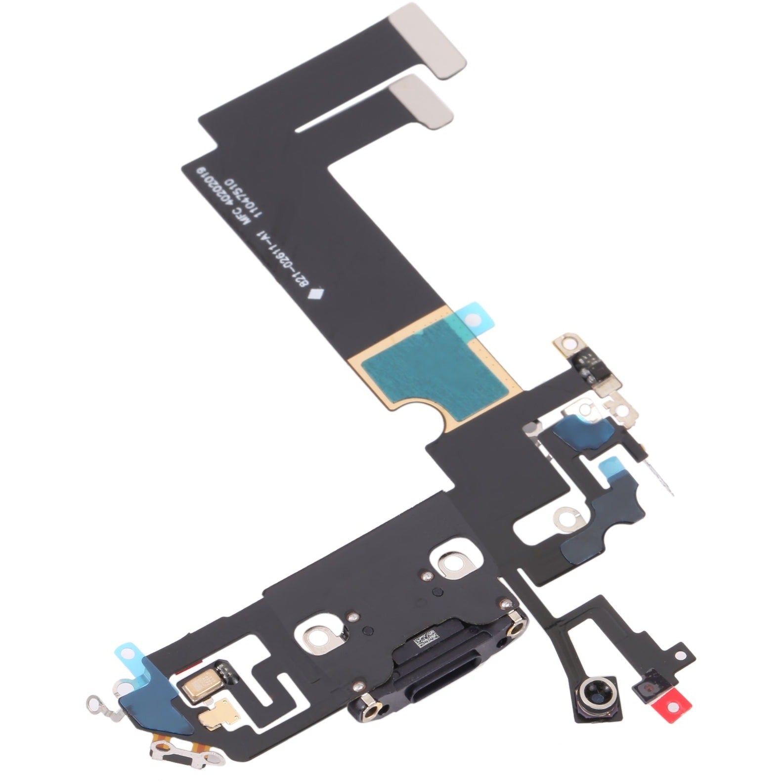 For Apple iPhone 12 Mini Charging Port Flex Cable Replacement - Black-www.firsthelptech.ie