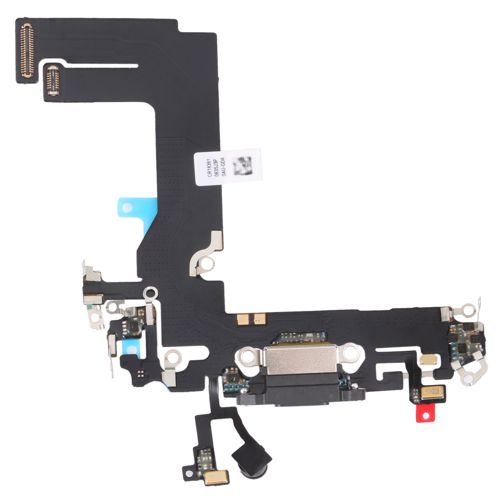 For Apple iPhone 13 Mini Charging Port Flex Cable Replacement - Black-www.firsthelptech.ie