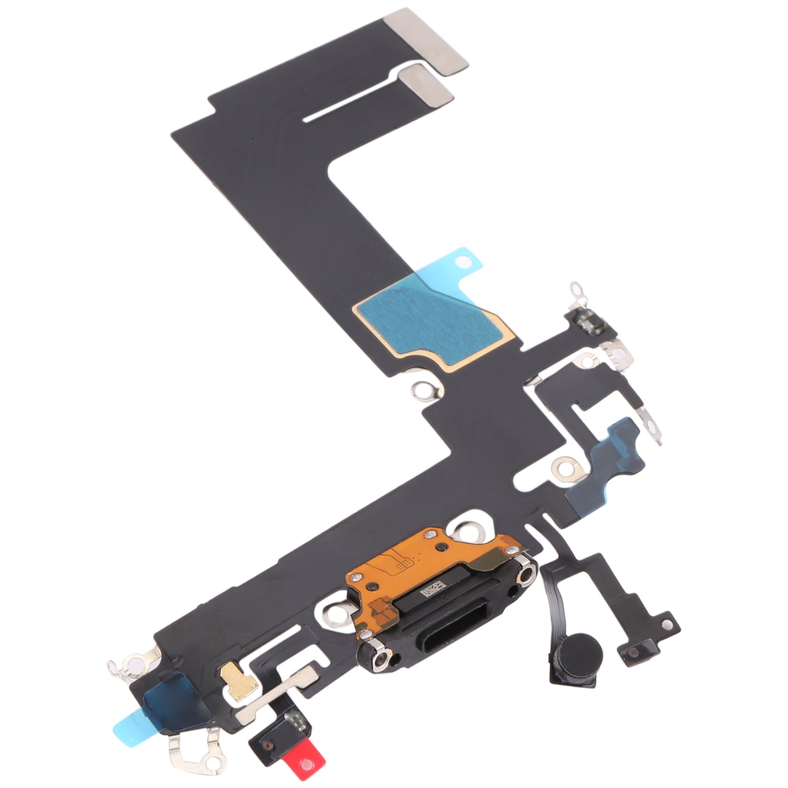 For Apple iPhone 13 Mini Charging Port Flex Cable Replacement - Black-www.firsthelptech.ie