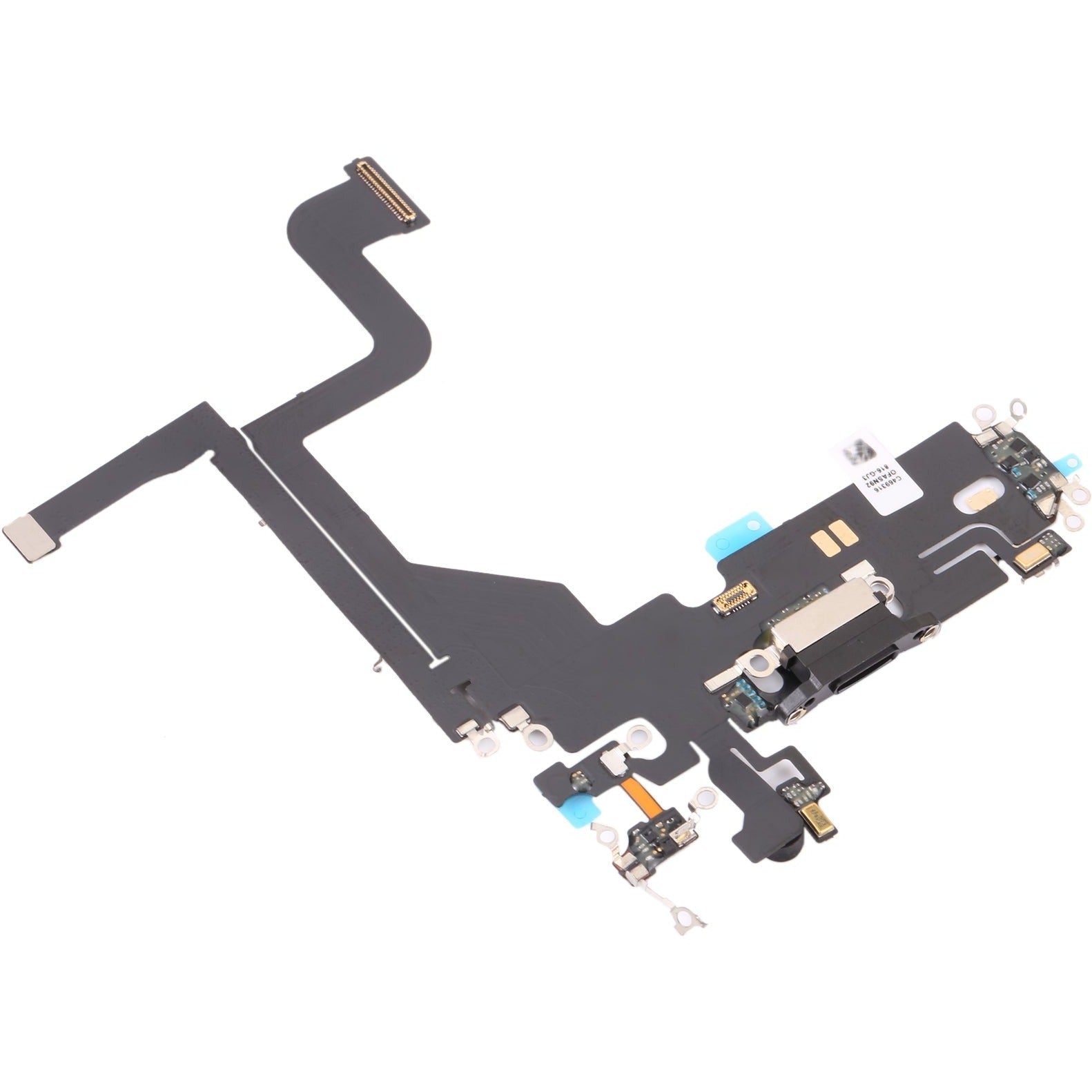 For Apple iPhone 13 Pro Charging Port Flex Cable Replacement - Black-www.firsthelptech.ie