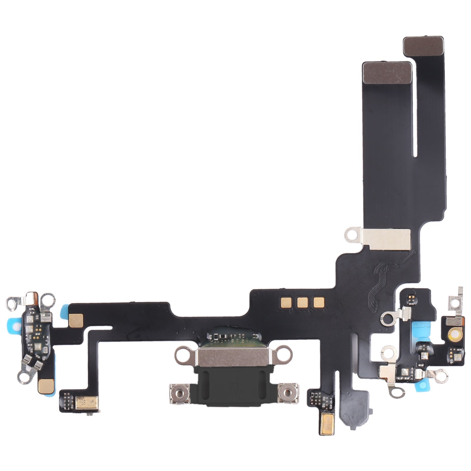 For Apple iPhone 14 Charging Port Flex Cable Replacement - Black-www.firsthelptech.ie