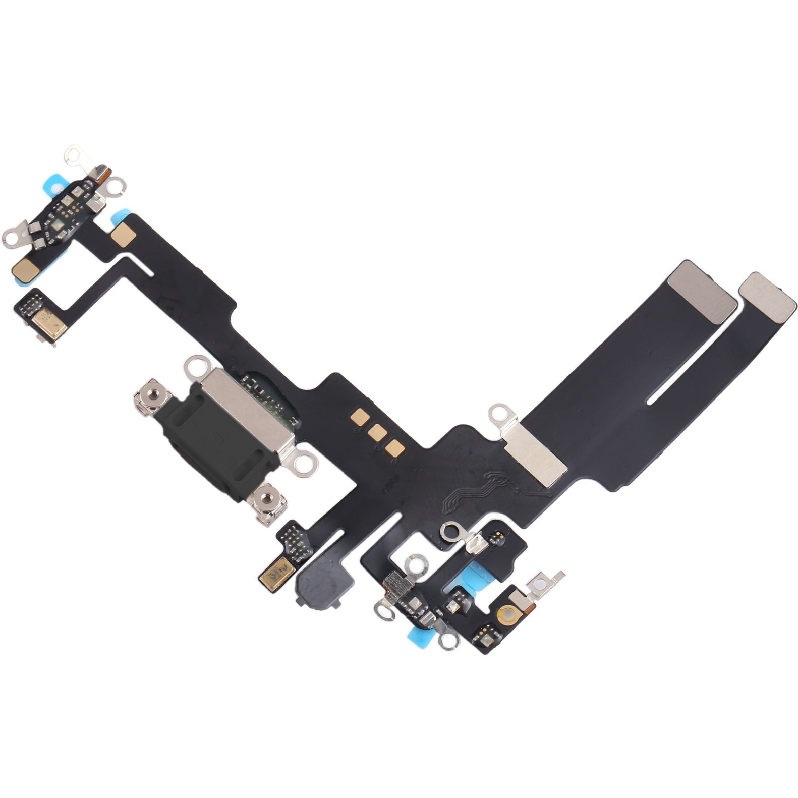 For Apple iPhone 14 Charging Port Flex Cable Replacement - Black-www.firsthelptech.ie