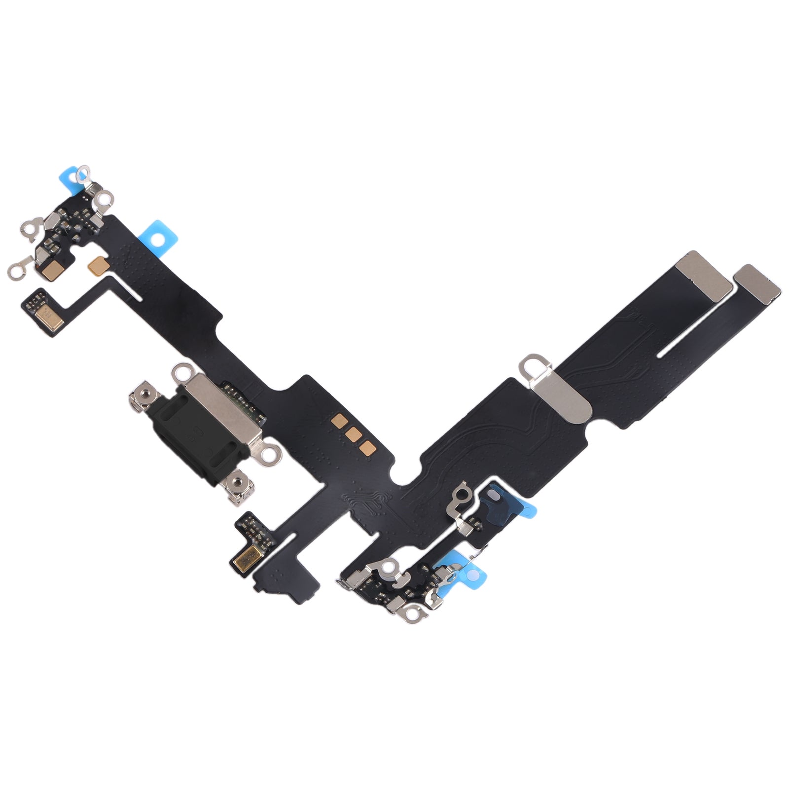 For Apple iPhone 14 Plus Charging Port Flex Cable Replacement - Black-www.firsthelptech.ie