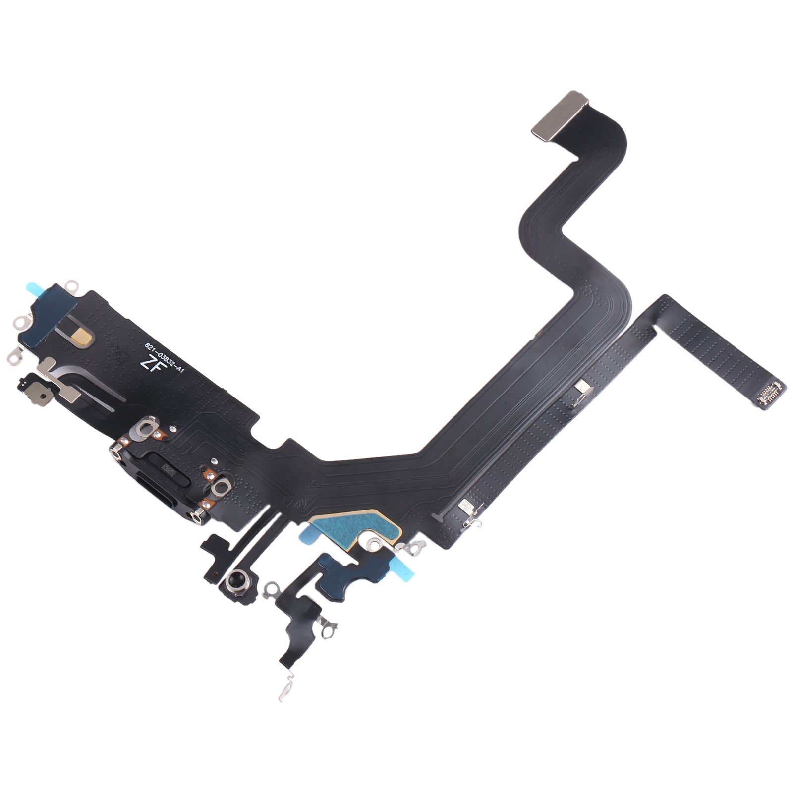 For Apple iPhone 14 Pro Max Charging Port Flex Cable Replacement - Black-www.firsthelptech.ie