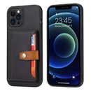 For Apple iPhone X/XS Premium Aokus Card Pack Wallet Case Black