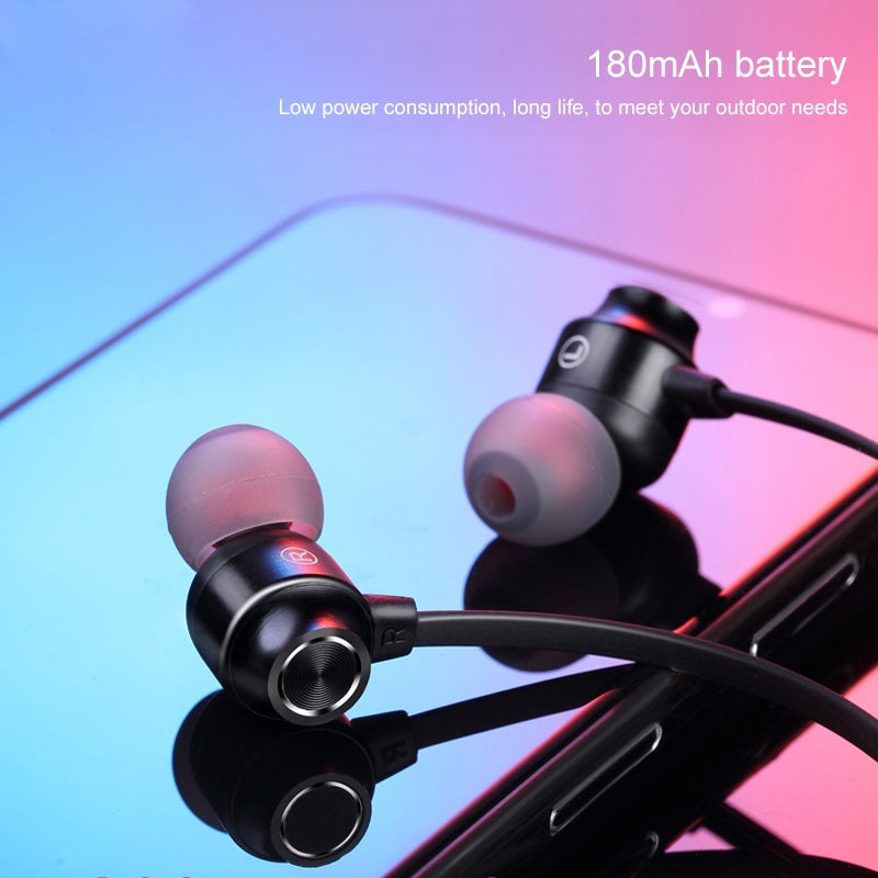 Bluetooth 5.1 Wire Neck-mounted Bluetooth Sports Earphone with Magnetic Function-www.firsthelptech.ie