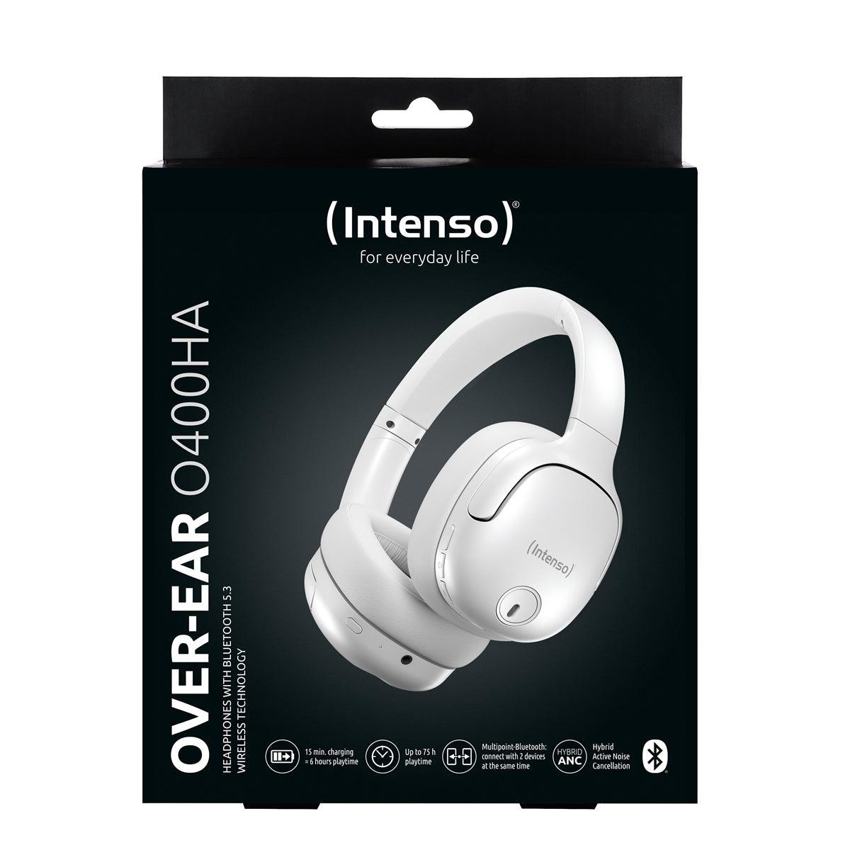 Intenso Earphone Over-Ear BT 5.3 O400HA Hybrid ANC White
