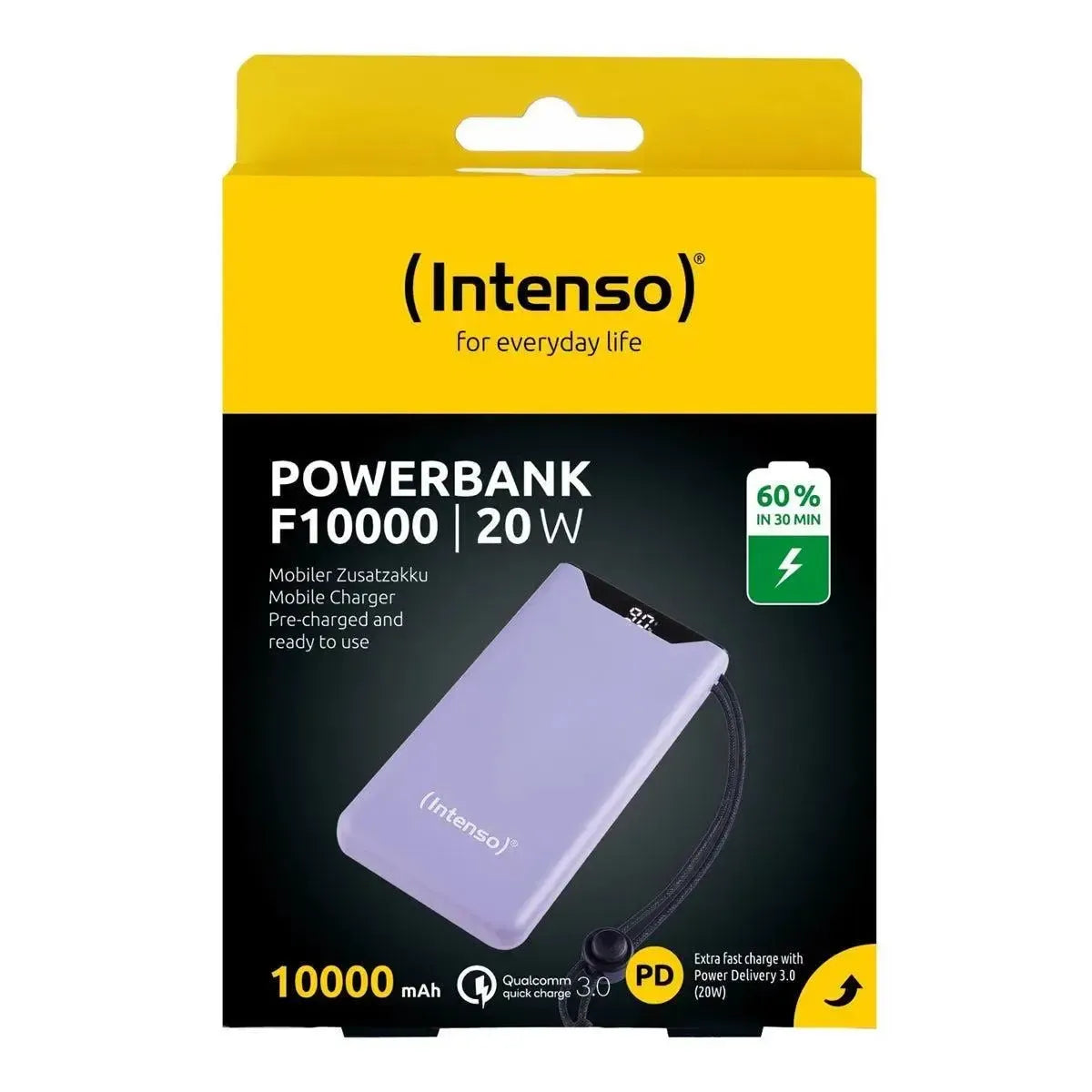 Intenso F10000 20W Quick Charge Power Bank 10000 mAh Purple