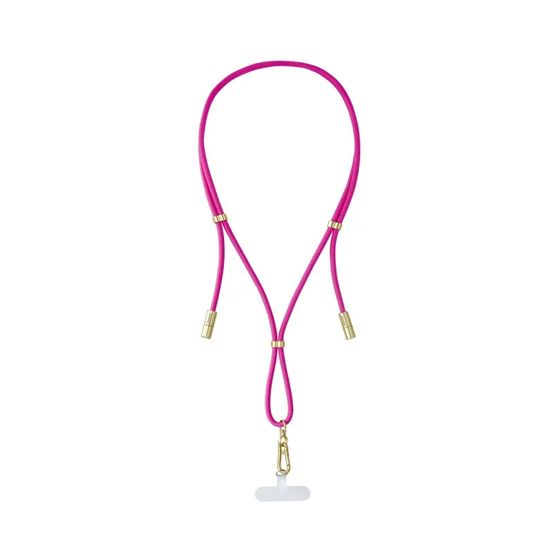 Intenso Nylon USB C-C Cell Phone Charging Lanyard 1.6m 60W Pink