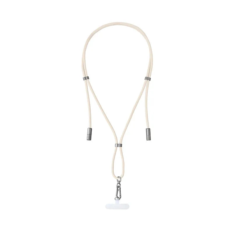 Intenso Nylon USB C-C Cell Phone Charging Lanyard 1.6m 60W Sand