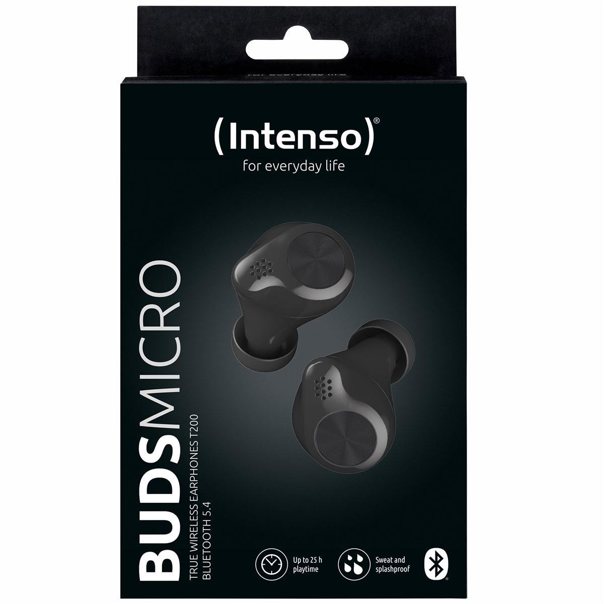 Intenso TWS Earphone Buds Micro T200 BT 5.4 Music & Gaming Mode Black