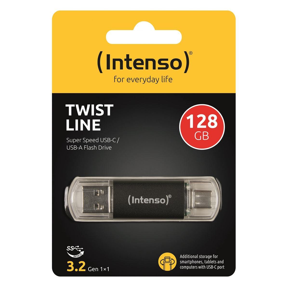 Intenso Twist Line USB-A / Type-C Flash Drive 3.2 - 128GB