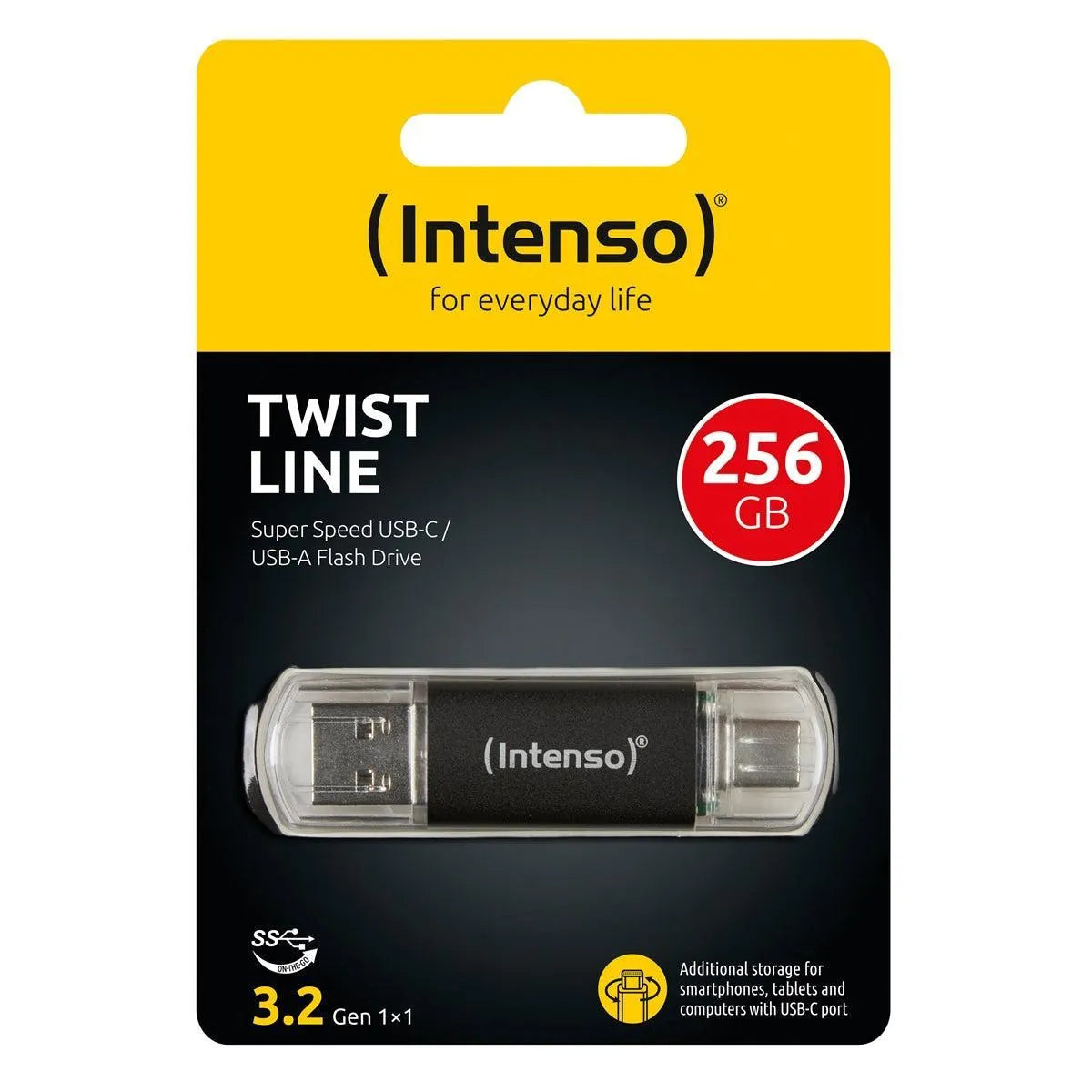 Intenso Twist Line USB-A / Type-C Flash Drive 3.2 - 256GB