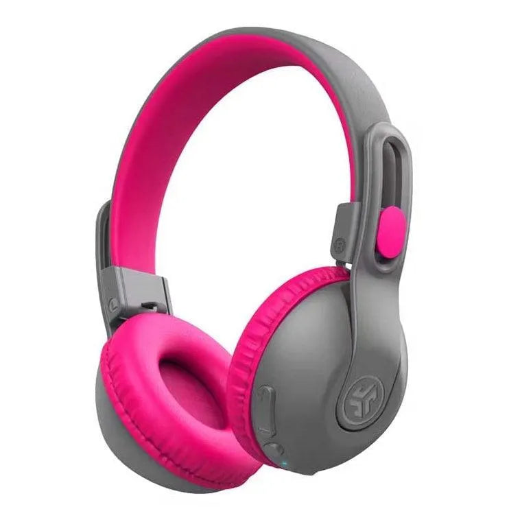 JLAB JBuddies Studio 2 Kids On-Ear 2 In 1 Wireless & Wired Headphones Grey / Pink