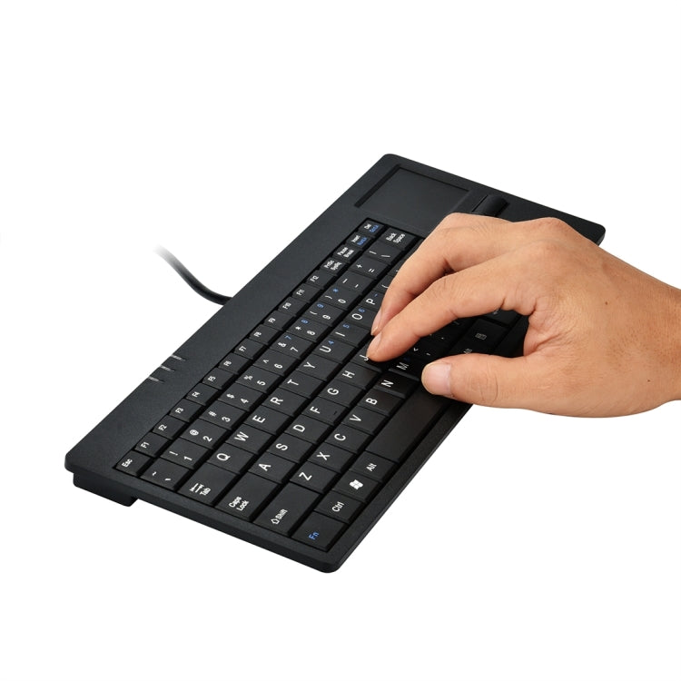 MC-818 82 Keys Touch-Pad Ultra-Thin Wired USB Computer Keyboard with HUB Port
