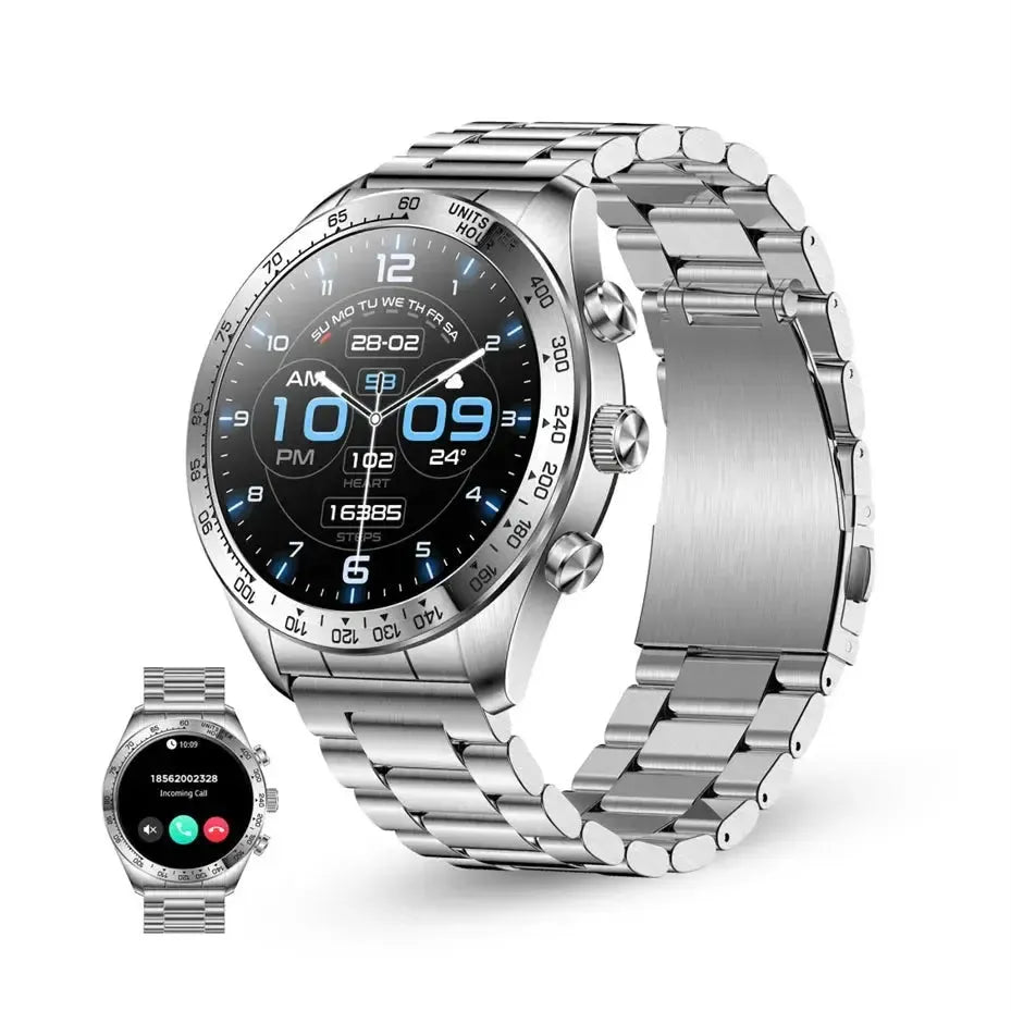 KSIX Elite Smartwatch 1.43" AMOLED Display 7-Day Battery Life IP67 Sports And Health Mode Calls Silver