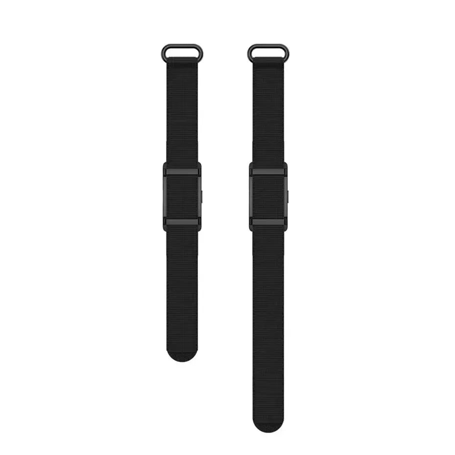 KSIX Vitalis Smartband 30-Day Battery Life Health Monitoring Notifications 5 ATM 2 Nylon Straps Black