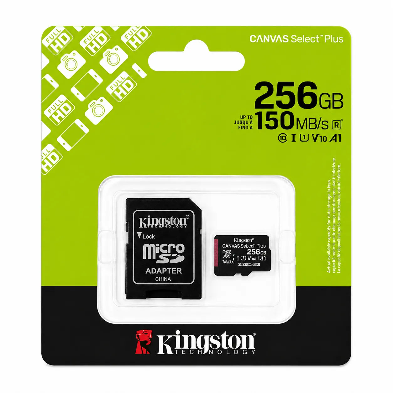 Kingston 256GB Canvas MicroSDXC Card 150MB/S
