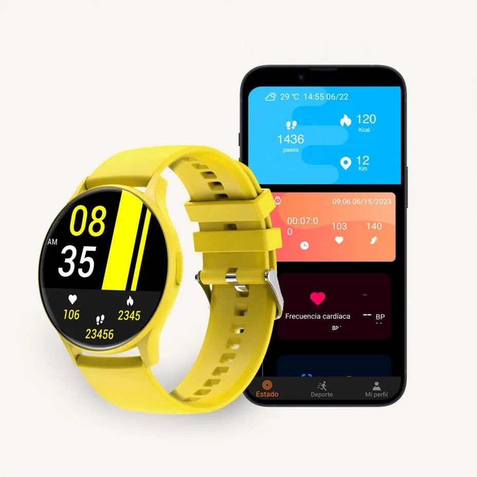 Ksix Core Limited Edition AMOLED Smart Watch Yellow