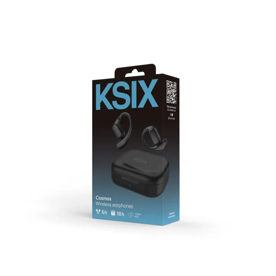 Ksix Cosmos Bone Conduction Touch Control BT Earbuds Black
