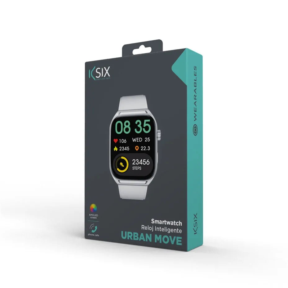 Ksix Urban Move Smartwatch AMOLED 2.06” Display Grey