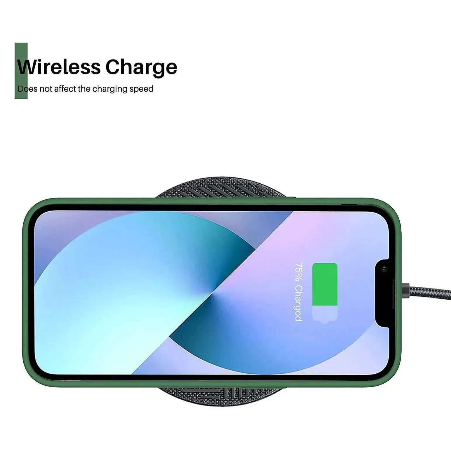 Liquid Silicone Case For Apple iPhone 13 Mini Luxury Shockproof Phone Cover Green