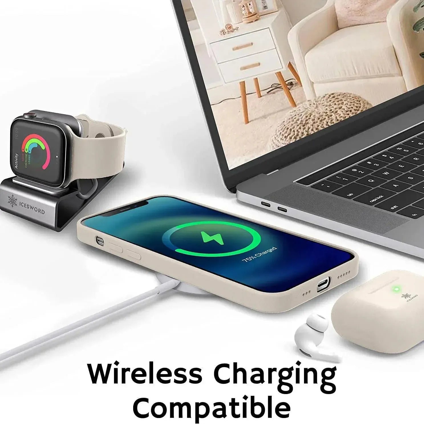 Liquid Silicone Case For Apple iPhone 13 Mini Luxury Shockproof Phone Cover Grey