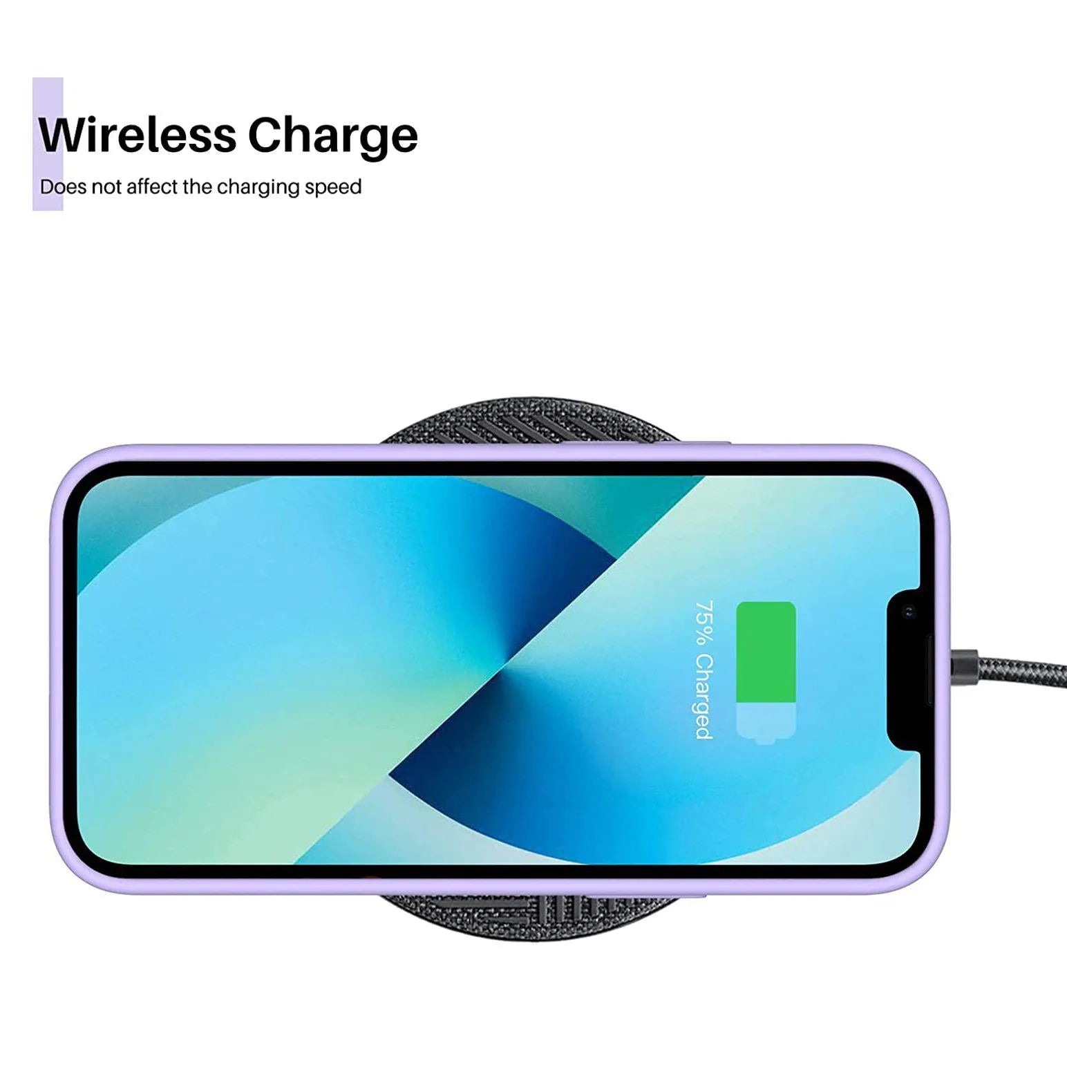 Liquid Silicone Case For Apple iPhone 13 Mini Luxury Shockproof Phone Cover - Lilac Purple