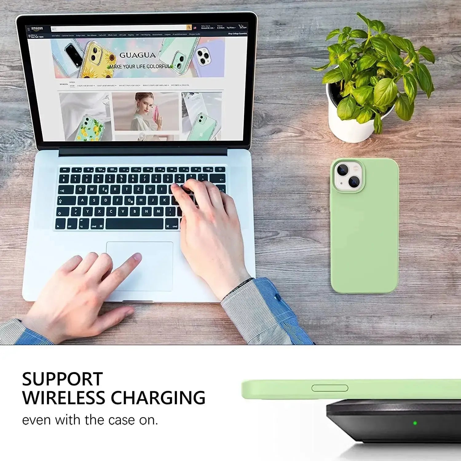 Liquid Silicone Case For Apple iPhone 13 Mini Luxury Shockproof Phone Cover - Matcha Green