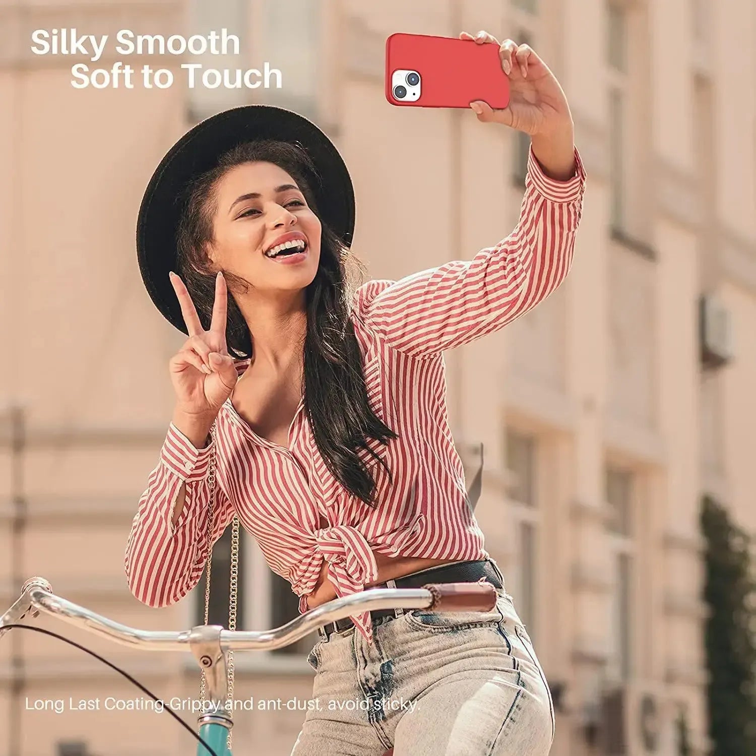 Liquid Silicone Case For Apple iPhone 13 Mini Luxury Shockproof Phone Cover Red