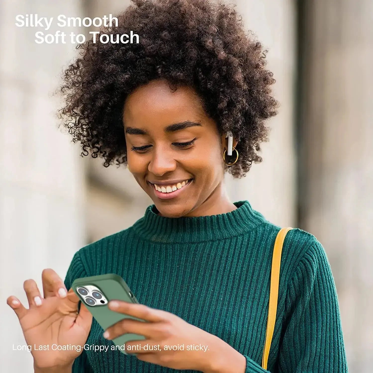 Liquid Silicone Case For Apple iPhone 13 Pro Luxury Shockproof Phone Cover Green