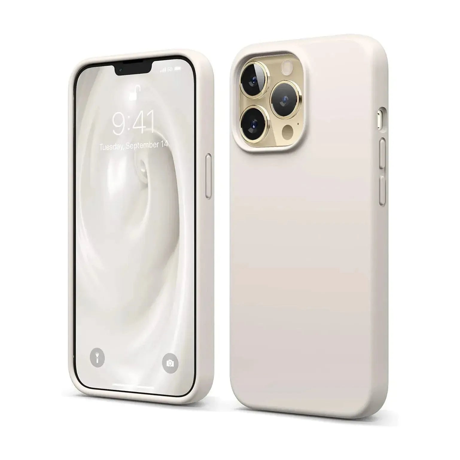 Liquid Silicone Case For Apple iPhone 13 Pro Luxury Shockproof Phone Cover Grey