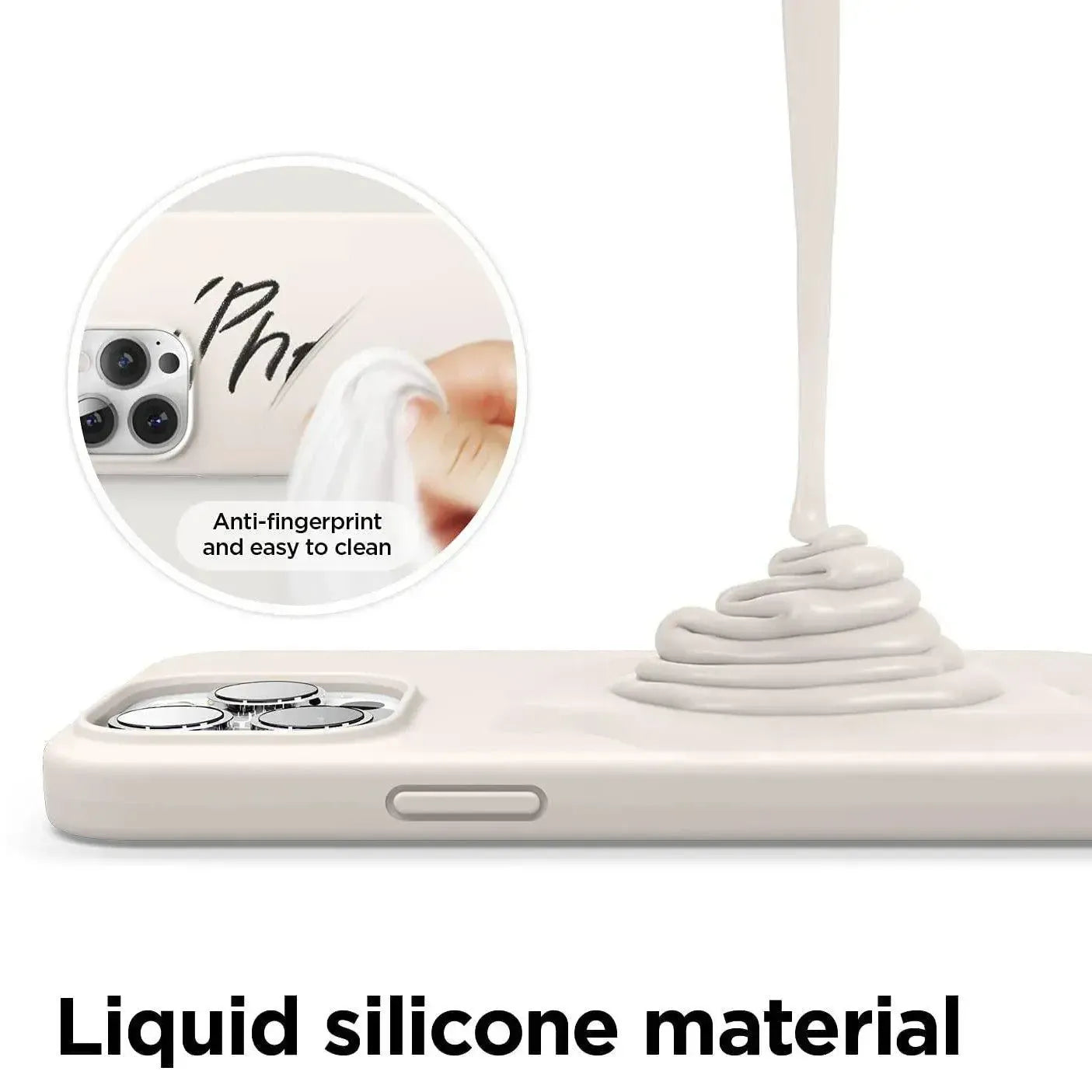 Liquid Silicone Case For Apple iPhone 13 Pro Max Luxury Shockproof Phone Cover Grey