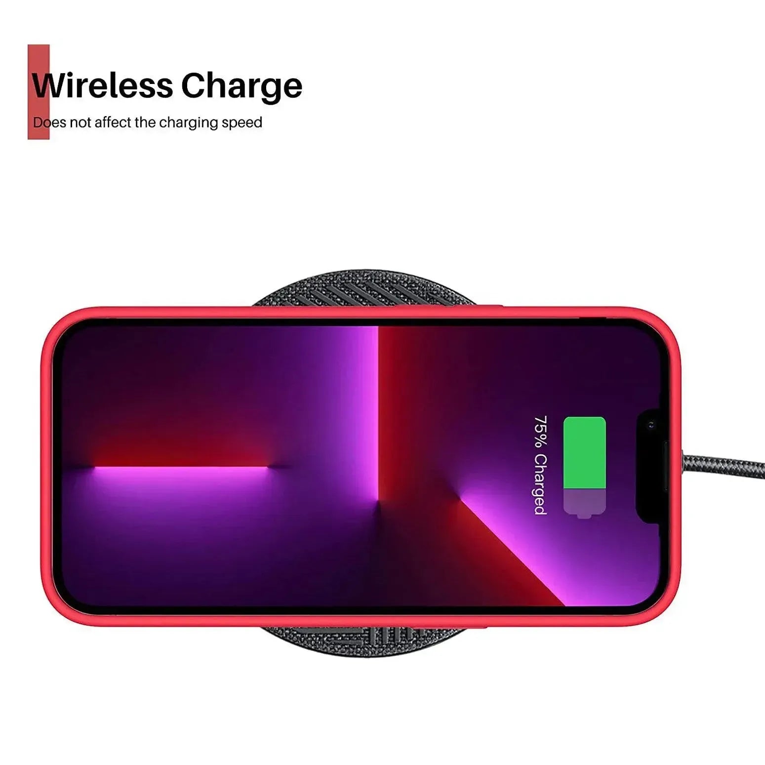 Liquid Silicone Case For Apple iPhone 13 Pro Max Luxury Shockproof Phone Cover Red