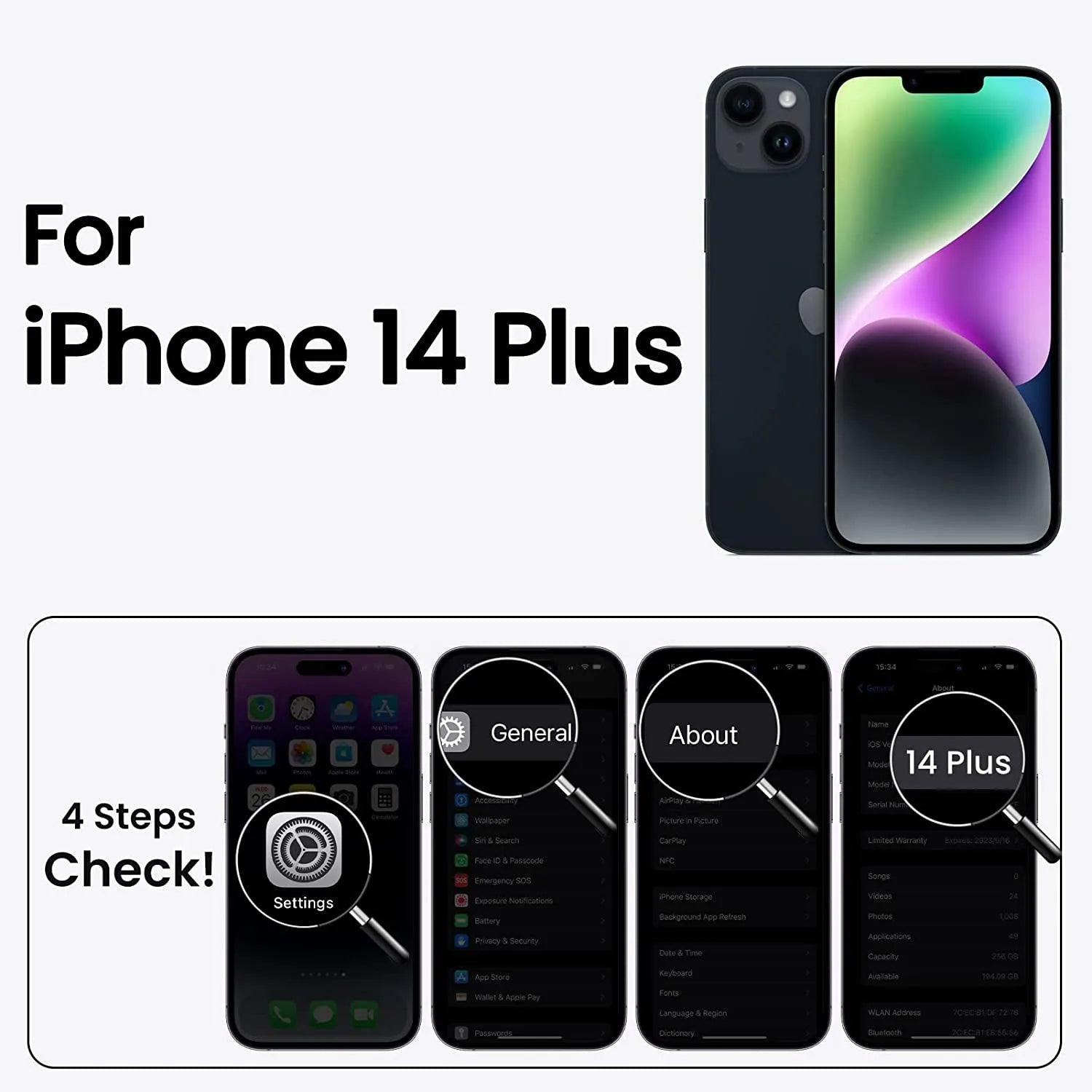 Liquid Silicone Case For Apple iPhone 14 Plus Luxury Thin Phone Cover Black