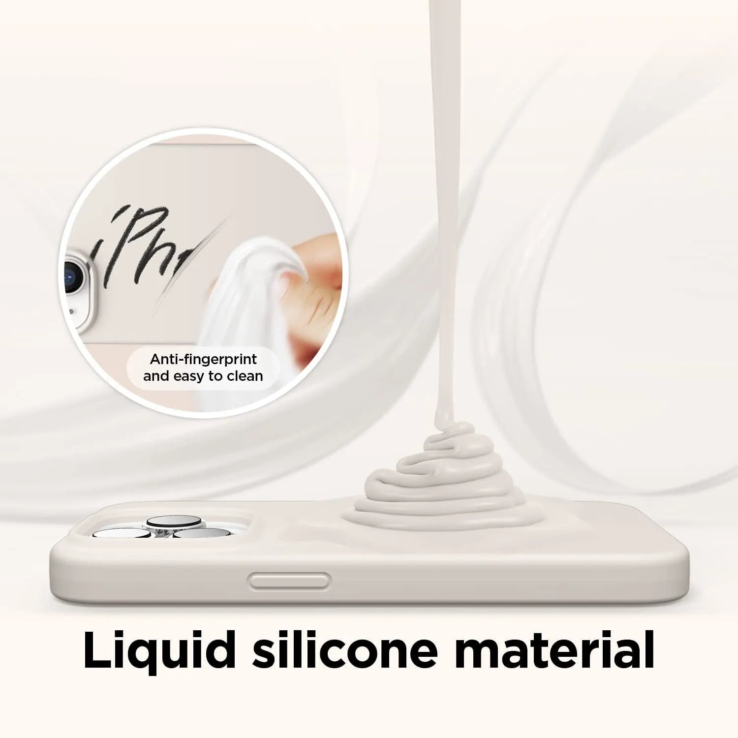 Liquid Silicone Case For Apple iPhone 14 Plus Luxury Thin Phone Cover Grey